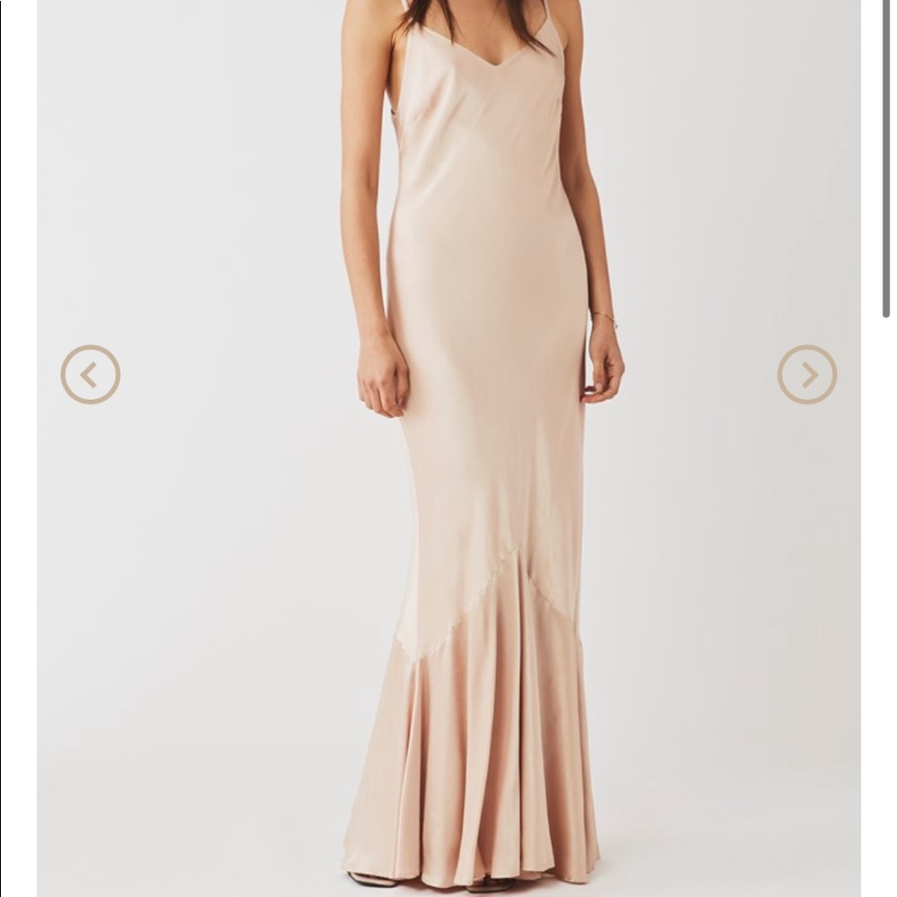 Ghost London slip dress in oyster